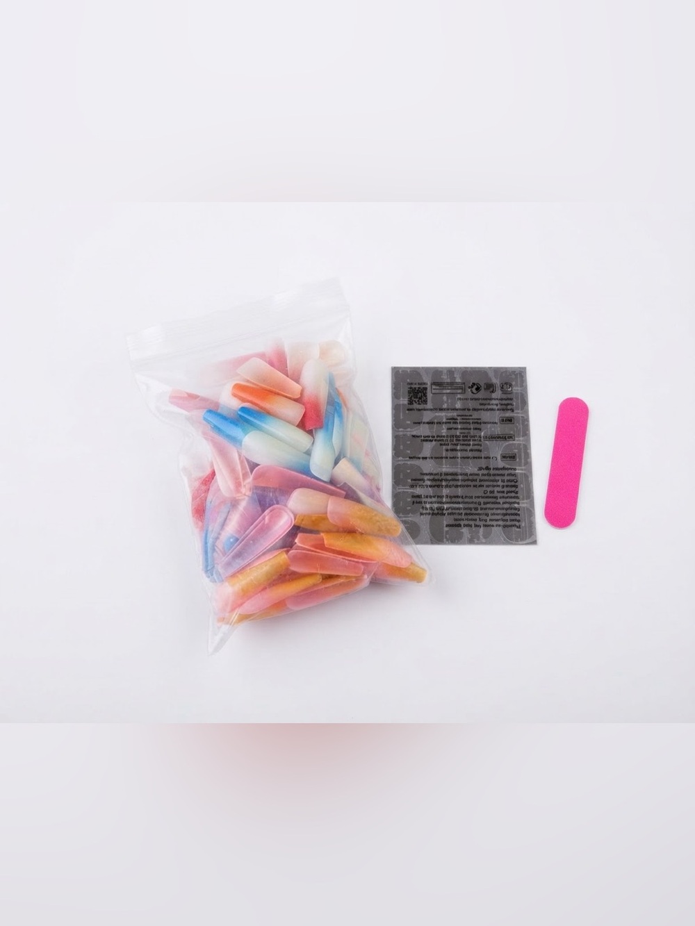 Assorted Pack of Ombré Press-On Nails - 148pc Includes Double-Sided Nail Tabs